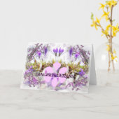 クロッカス祝いカード カード (黄色い花)