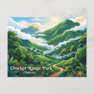 クロッカー山脈公園 マレーシア ポストカード