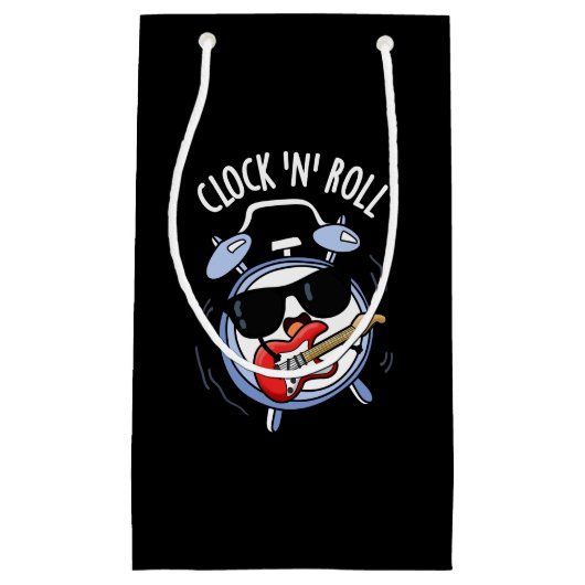 クロックとロ転がおもしろいックプンダークBG スモールペーパーバッグ (正面)