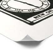 クロックのタイムゾーン ポスター (角)