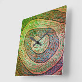 クロックアート＆デザイン スクエア壁時計 (傾斜)