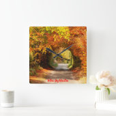 クロックイエローボグキルクリレン スクエア壁時計 (ホーム)