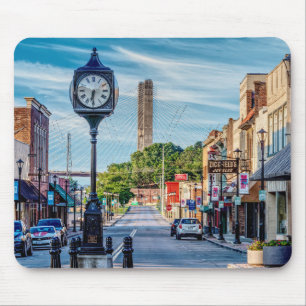 クロックインダウンタウンケープGirardeau マウスパッド