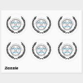 クロックカウンティフーリガンラウンドステッカー ラウンドシール (シート)