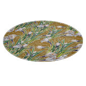 クロックスクロカス春花花柄オリーブ カッティングボード (角)