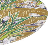 クロックスクロカス春花花柄オリーブ カッティングボード (角)