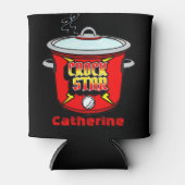 クロックスタークロックポット パーソナライズされた 缶クーラー (正面)