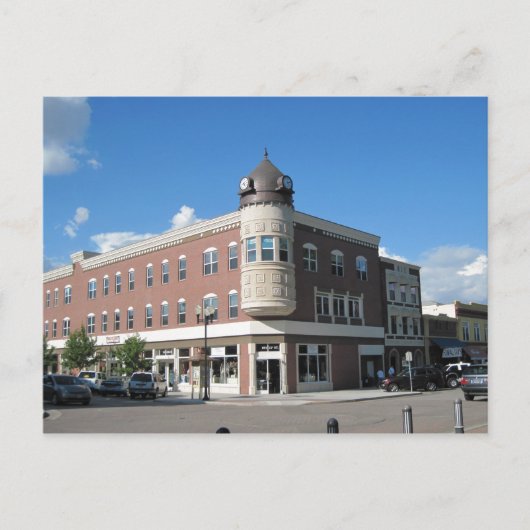 クロックタワーダウンタウンパソロブルズ ポストカード (正面)