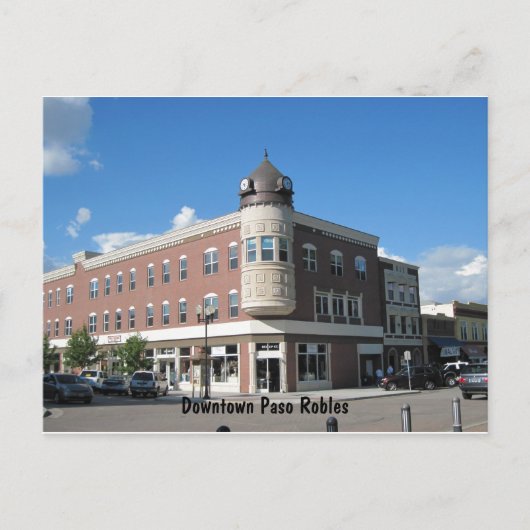 クロックタワーダウンタウンパソロブレス ポストカード (正面)