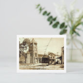 クロックタワー、ロズリン、ロングアイランド、NYヴィンテージ ポストカード (スタンド正面)