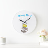 クロックチーズタイムチーズ ラージ壁時計 (ホーム)