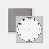 クロックテンプレート磁石 マグネット (正面/裏面)