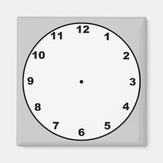 クロックテンプレート磁石 マグネット (正面)