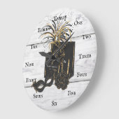 クロックマスカレードショッピングスフリー ラージ壁時計 (傾斜)