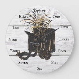 クロックマスカレードショッピングスフリー ラージ壁時計