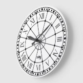 クロック傾斜ラインクラシックアンティークA ラージ壁時計 (傾斜)