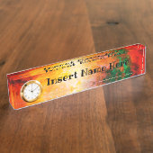 クロック名プレート デスクネームプレート (側面)