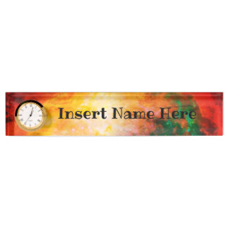 クロック名プレート デスクネームプレート