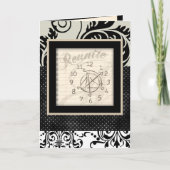 クロック懇親会招待状 招待状 (正面)