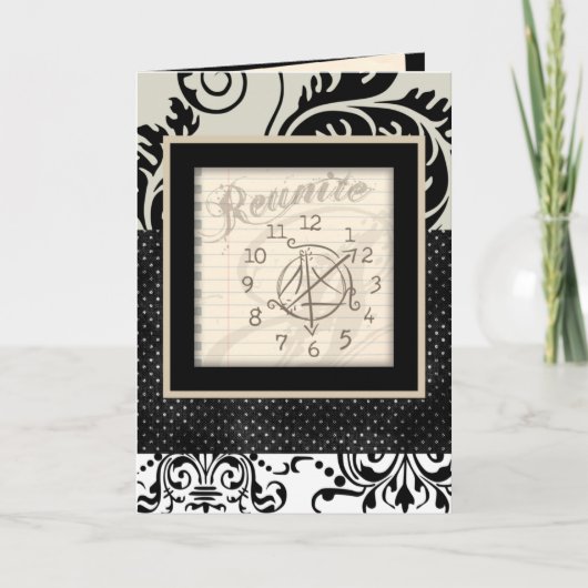 クロック懇親会招待状 招待状 (正面)