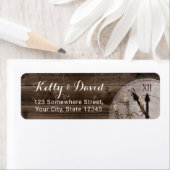 クロック素朴カンデラブラフェアリー結婚ターレの住所 ラベル (インサイチュ)