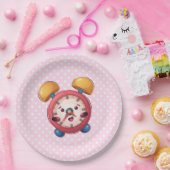 クロック頭が切れるコレクション – ピンク紙プレート ペーパープレート (パーティー)