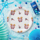 クロック頭が切れるコレクション – ホワイト紙プレート ペーパープレート (パーティー)