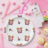 クロック頭が切れるコレクション – ホワイト紙プレート ペーパープレート (パーティー)