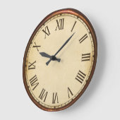 クロック顔ステーションクロックローマ数字  ラージ壁時計 (傾斜)