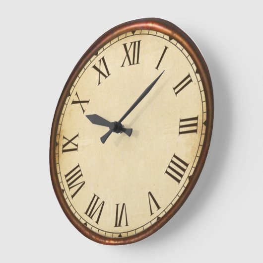クロック顔ステーションクロックローマ数字  ラージ壁時計 (傾斜)