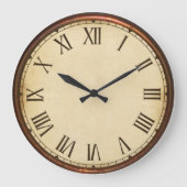 クロック顔ステーションクロックローマ数字  ラージ壁時計 (正面)