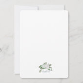 クロック アラウンド ブライズ シャワー グリーン インビテーション (裏面)