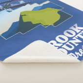 クロック・カウンティ・オレゴンの地図 シェルパブランケット (3/4)