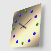 クロック – レトロ60sゴールデンメタル顔 (傾斜)