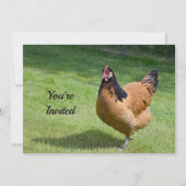 クロック ヴォアヴェルク ブラック＆ゴールド フォト バースデー 招待状 (正面)