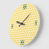 クロック – 黄色いフロレット（リビジョン） (傾斜)