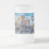 クロックInダウンタウンケープGirardeau曇りガラスビー フロストグラスビールジョッキ (中央)