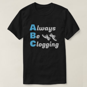 クロッグダンサーは常に青い闇を詰めている Tシャツ