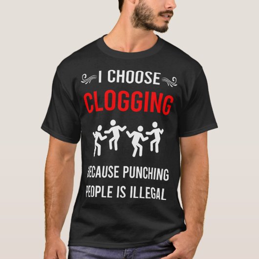 クロッグダンス用クロッグシューズ Tシャツ (正面)