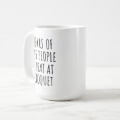 クロッケーで負かした人々の涙 ユーモア コーヒーマグカップ (正面左)