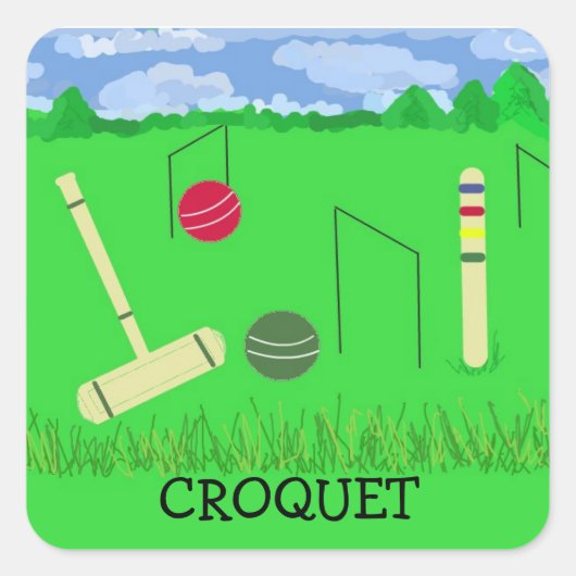 クロッケーゲーム スクエアシール (正面)