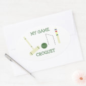 クロッケー・マイ・ゲーム 楕円形シール (封筒)
