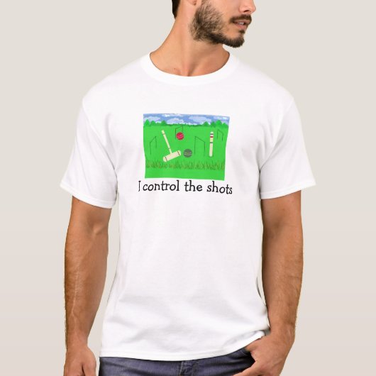 クロッケー 私がショットをコントロールする Tシャツ (正面)