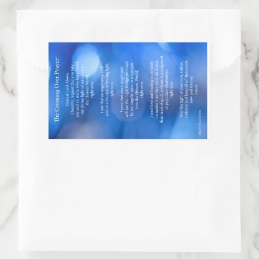 クロッシングオーバー祈りの言葉©カードステッカー 長方形シール (バッグ)