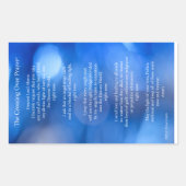 クロッシングオーバー祈りの言葉©カードステッカー 長方形シール (正面)