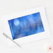 クロッシングオーバー祈りの言葉©カードステッカー 長方形シール (封筒)