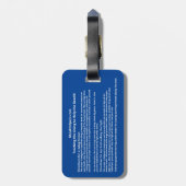 クロッシングオーバー祈りの言葉®ラゲージタグ ラゲッジタグ (裏面縦)