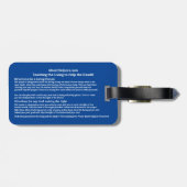 クロッシングオーバー祈りの言葉®ラゲージタグ ラゲッジタグ (裏面横)