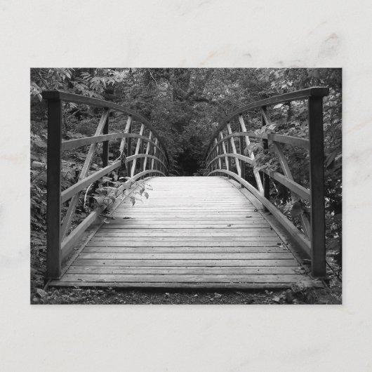 クロッシングオーバー(b&w)はがき ポストカード (正面)