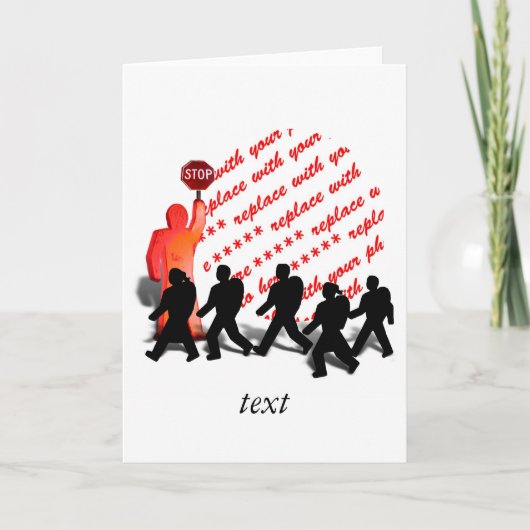 クロッシングガードのフォトフレーム カード (正面)